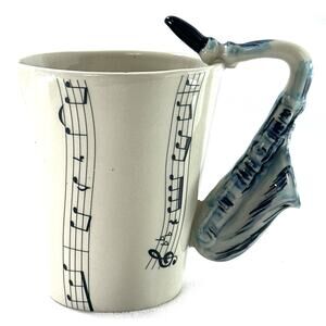Music Coffee Cup Mug Saxophone Handle Instrument Music Teacher Thailand